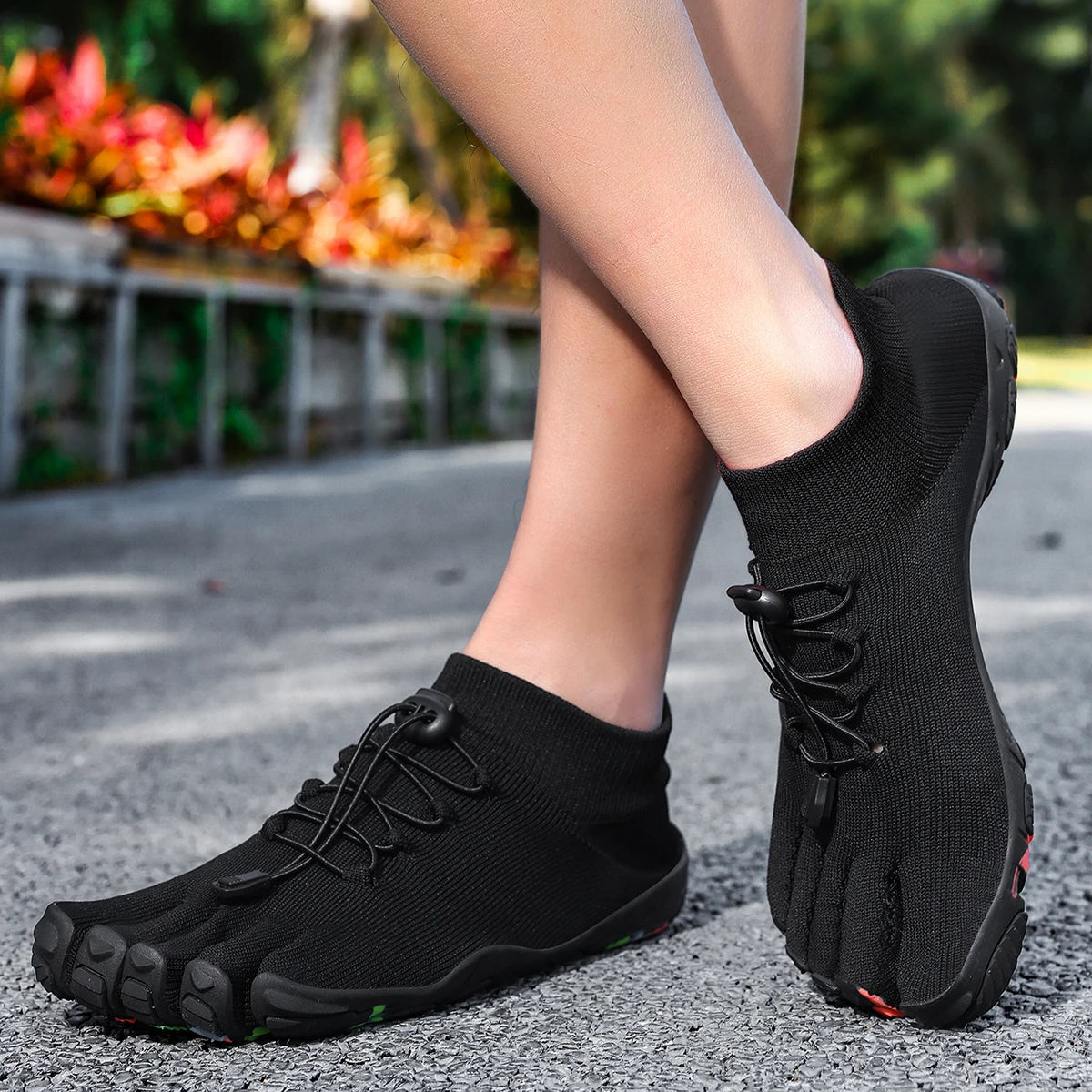 Chaussures aquatiques à compartiments pour les orteils, flexibles et adhérentes, pour la plage, le yoga, la natation, la course à pied et les sports nautiques, pour hommes | Sansoti