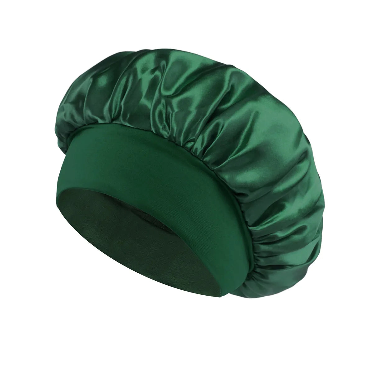 Sansoti | Bonnet de nuit en satin de soie – Protège les cheveux contre la casse et les frisottis (Taille unique)