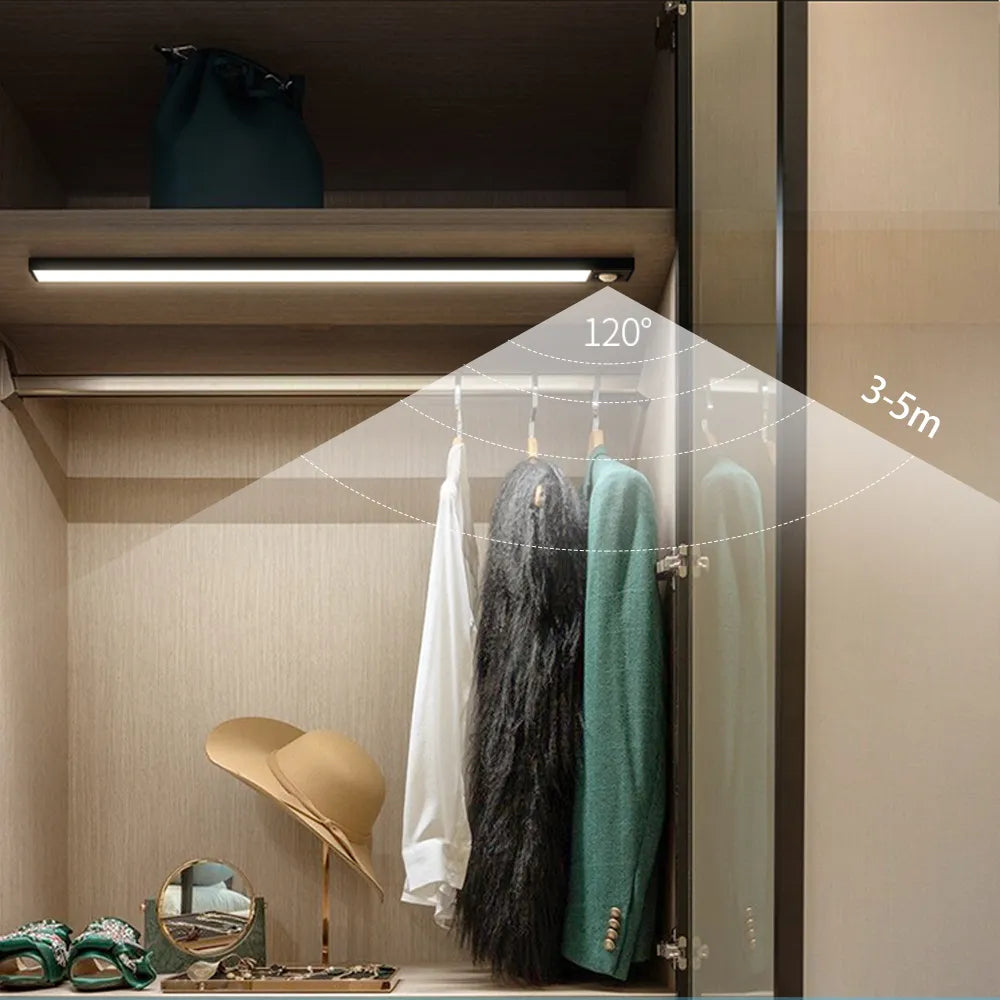 Wireless Under-Cabinet Lighting with Motion Sensor – 3 Light Settings – Magnetic Mounting | Sansoti