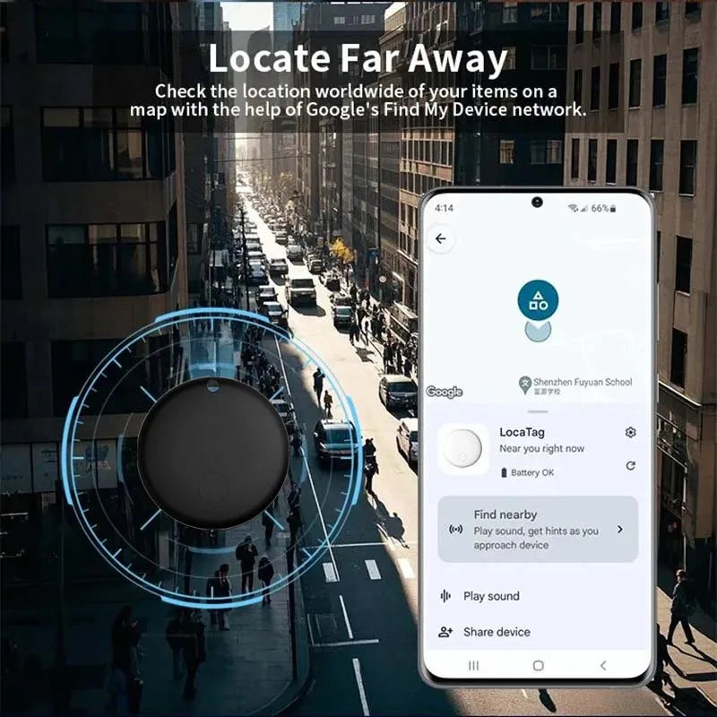 Smart Location Tracker for Dogs and Cats with Reflective Collar – Android – Compact & Waterproof – 8-10 Months Battery Life | Sansoti