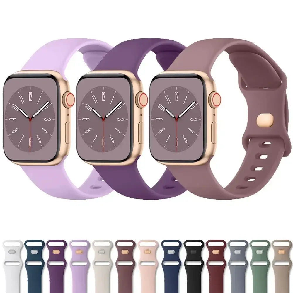 Silicone Smartwatch Band – Breathable Flexible Watch Band Adjustable Comfortable – For All Wrist Sizes | Sansoti