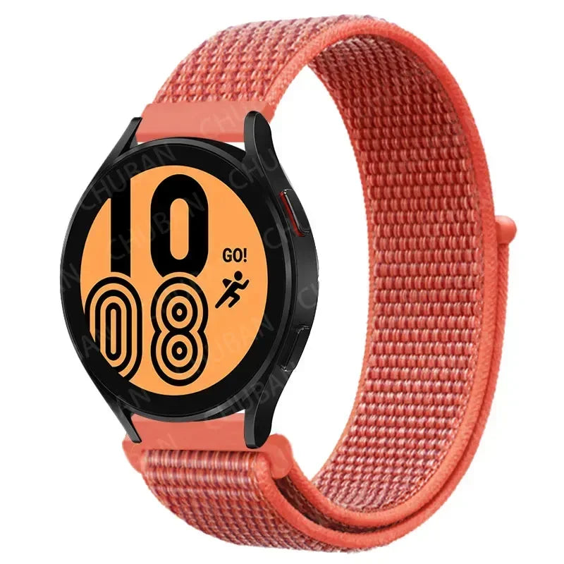 Nylon Sport Strap for Smartwatch 20mm 22mm Breathable Lightweight Loop Wristband Adjustable Training Fitness | Sansoti