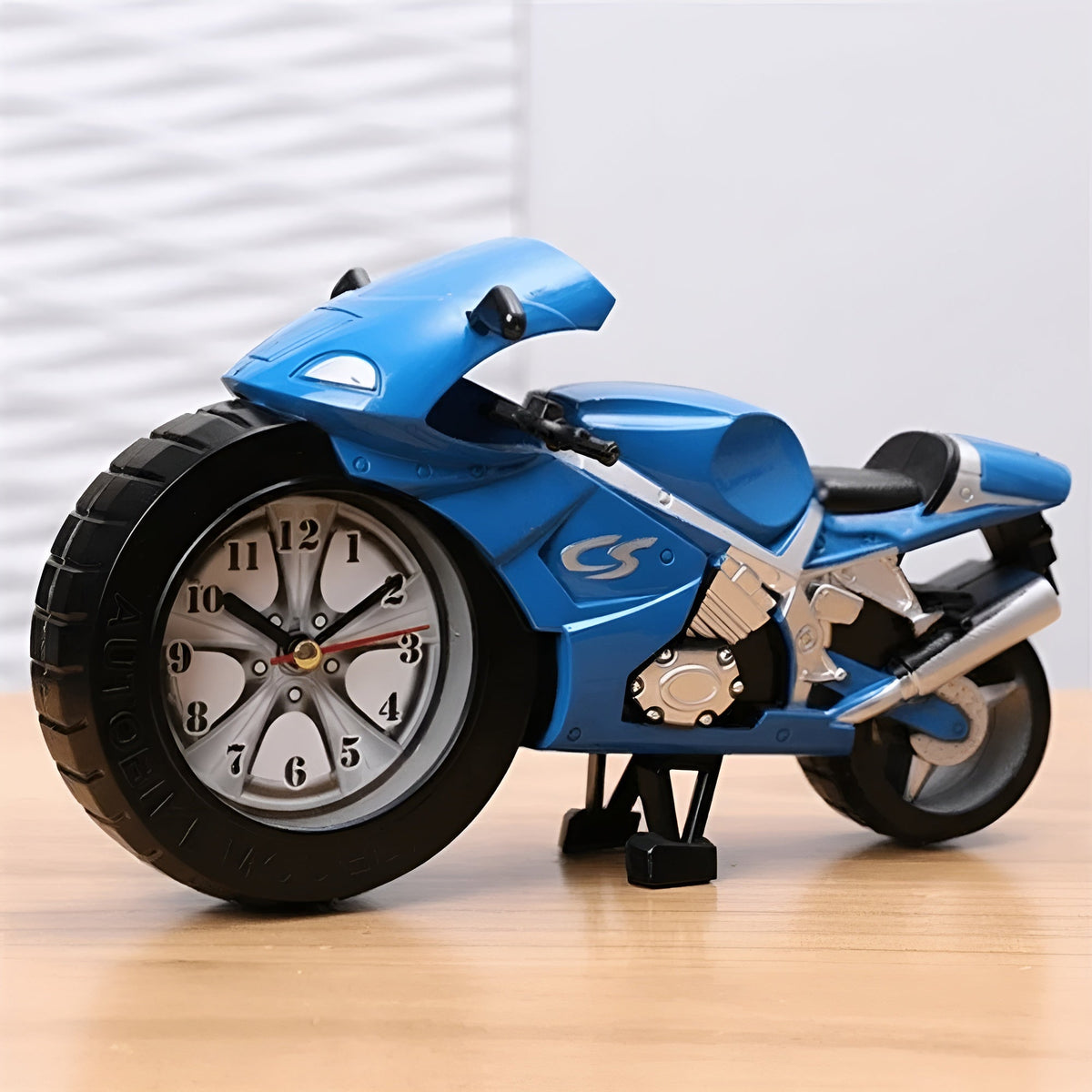 Motorcycle Alarm Clock with Large Dial Children's Clock Sport Motorcycle Design Decorative Timekeeping Tough | Sansoti