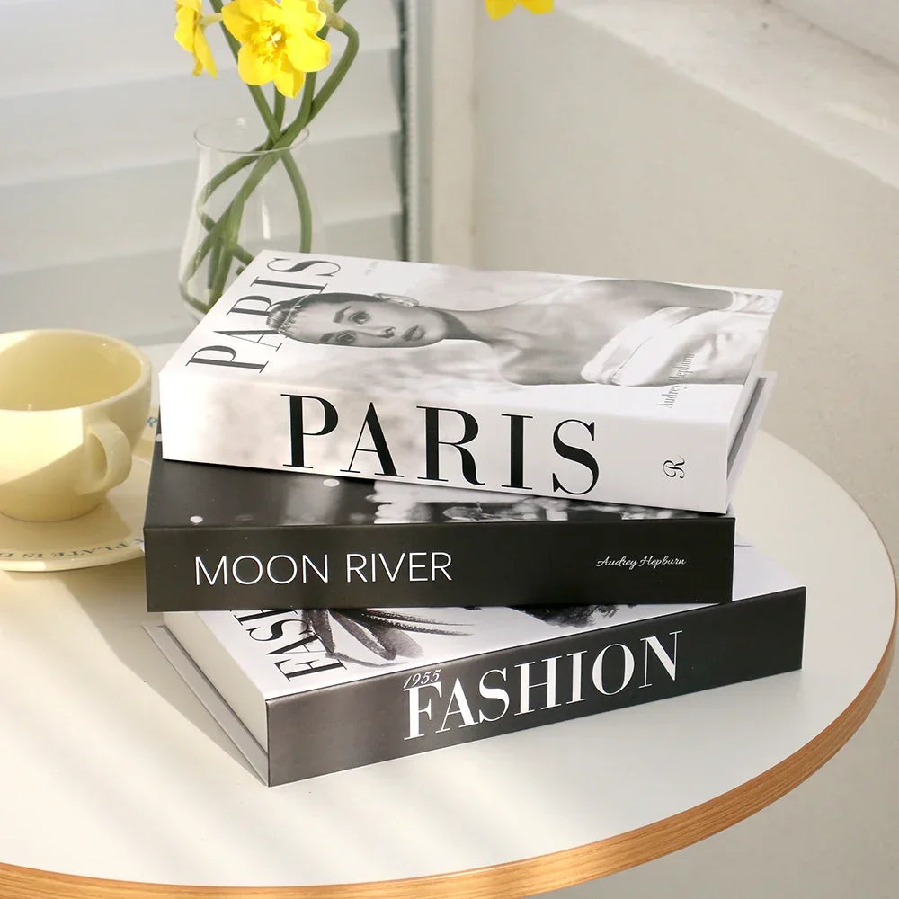 Coffee Table Decoration Book Set 3 Pieces Foldable Design Coffee Table Styling | Sansoti