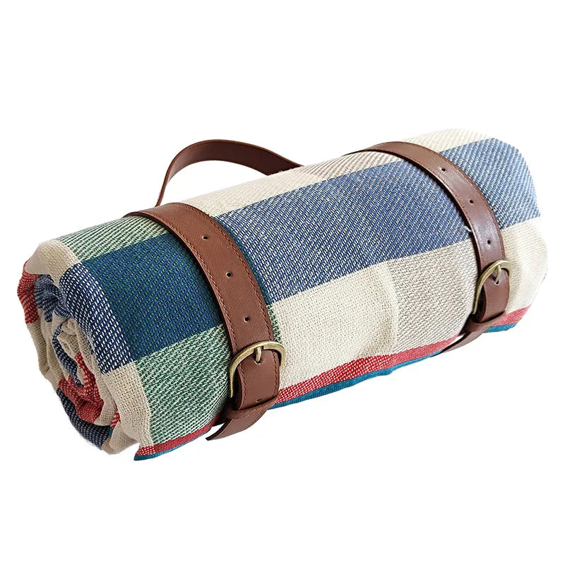 Picknickdecke Wasserdicht Kariert mit Tragegurt 150x200 oder 200x200 cm | Sansoti