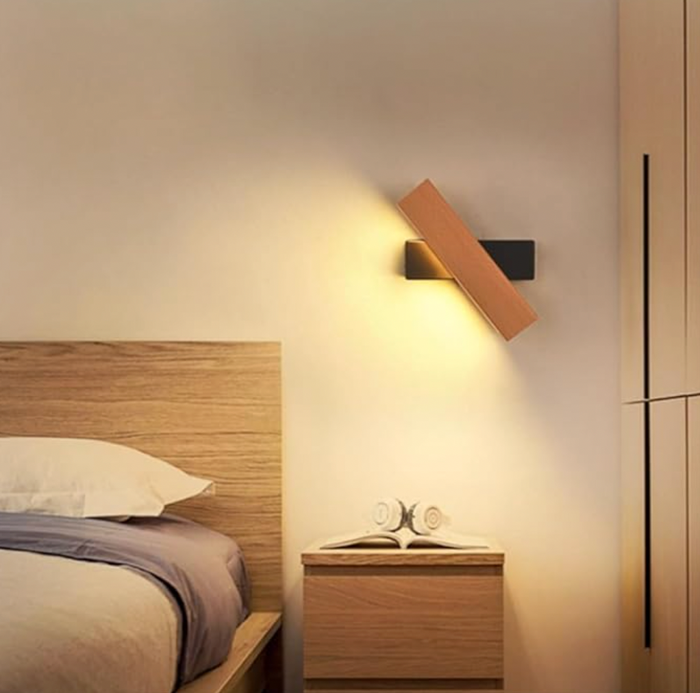 Swiveling Aluminum LED Wall Light 21–31cm Black White Minimalist Design for Living Room Bedroom Hallway | Sansoti