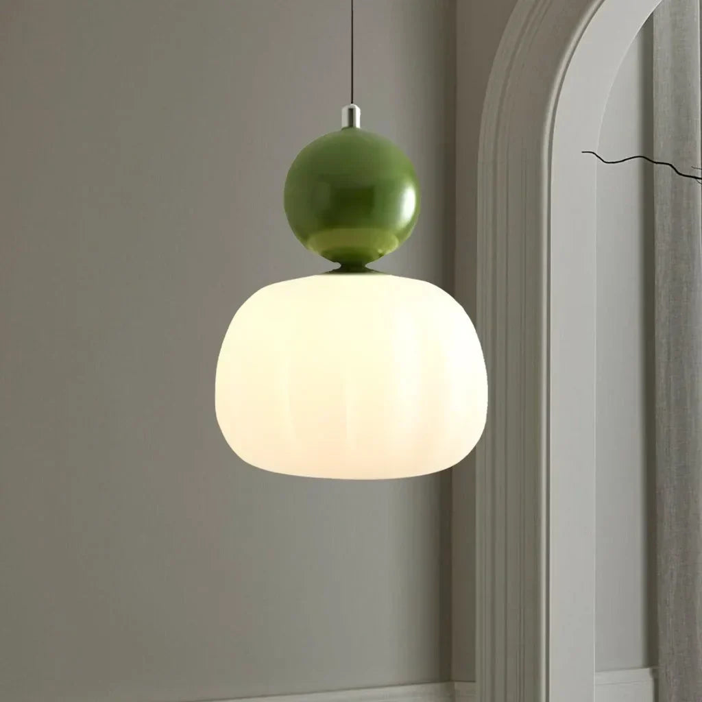 Scullon pendant lamp metal PMMA beige dining room living room design lighting modern pendant lamp glass look | Sansoti
