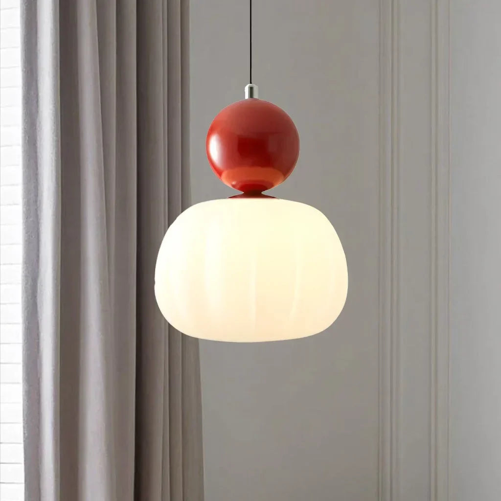 Scullon pendant lamp metal PMMA beige dining room living room design lighting modern pendant lamp glass look | Sansoti