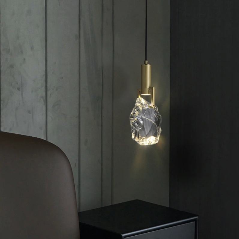 Crystal Pendant Lamp with Adjustable Cable and LED Lighting for Living Room and Dining Room | Sansoti
