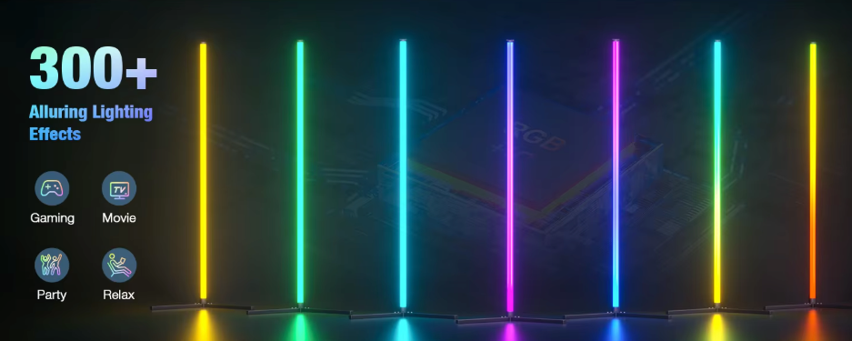 Lampadaire RGB Intelligent 150cm Couleur Rêve Dimmable Application Bluetooth | Sansoti
