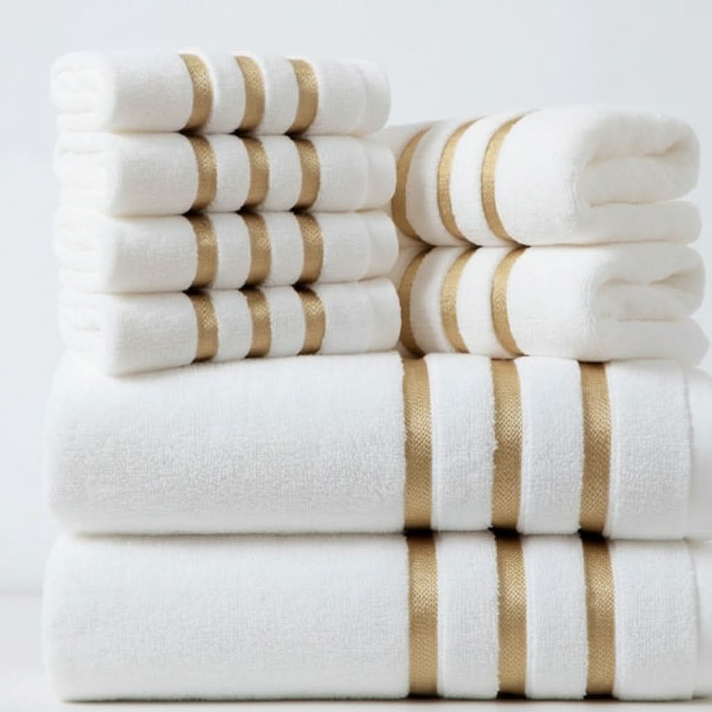 Couverture d’hôtel en polyester, texture douce, confort premium, élégante et apaisante pour la chambre, plaid vert et rose | Sansoti