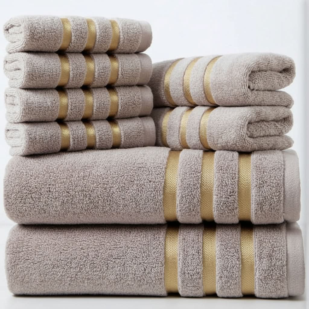 Couverture d’hôtel en polyester, texture douce, confort premium, élégante et apaisante pour la chambre, plaid vert et rose | Sansoti