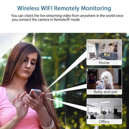 Waterproof Mini Security Camera with Night Vision WiFi 1080P HD 160° Wide Angle | Sansoti