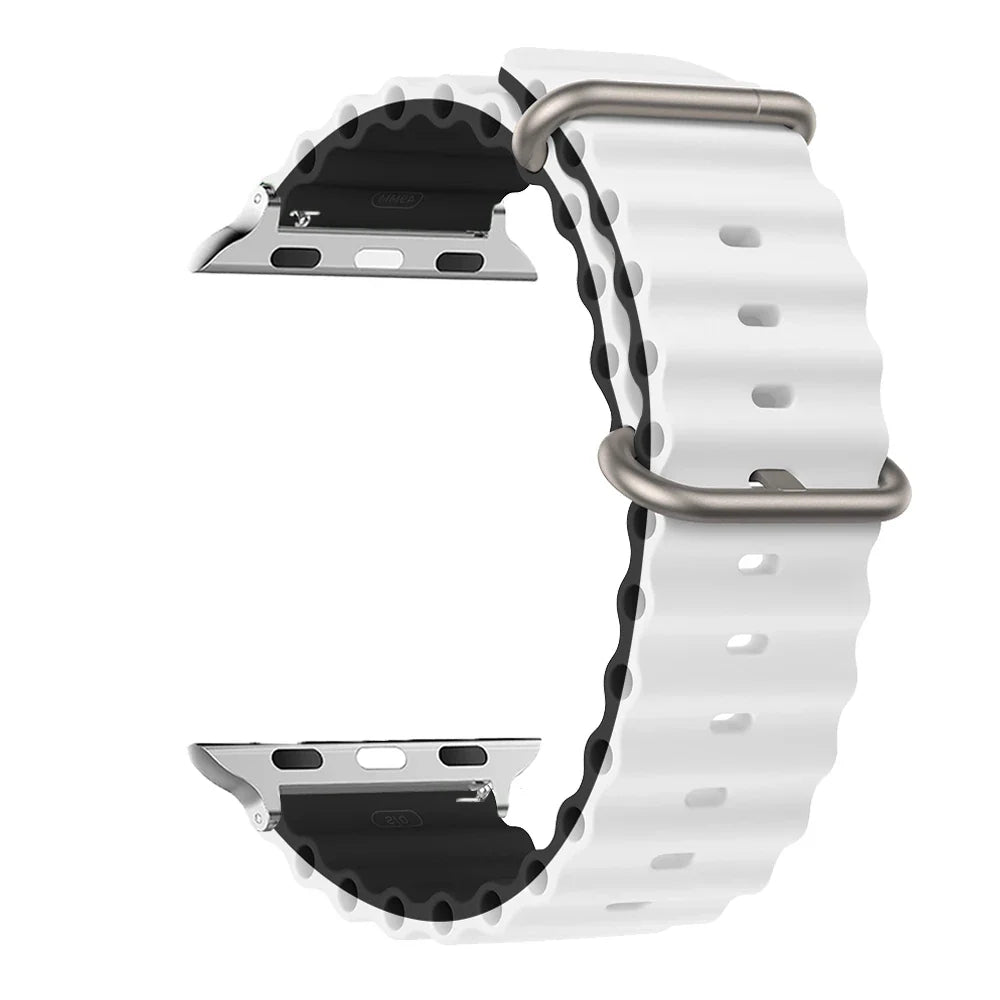 Water-Resistant Breathable Silicone Smartwatch Band Unisex Watch Band Sports Band Replacement Wristband | Sansoti