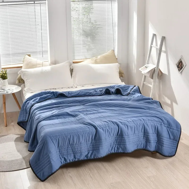 Zomerdeken Gekoeld Effect Polyester 100-200 cm Ademend Lichtgewicht Dun voor Warme Nachten Slaapkamer | Sansoti