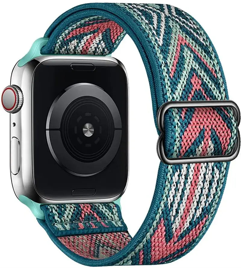 Elastisches Nylon-Smartwatch-Armband Austauschbar Komfortabel Langlebig Sportlich Aktiv | Sansoti
