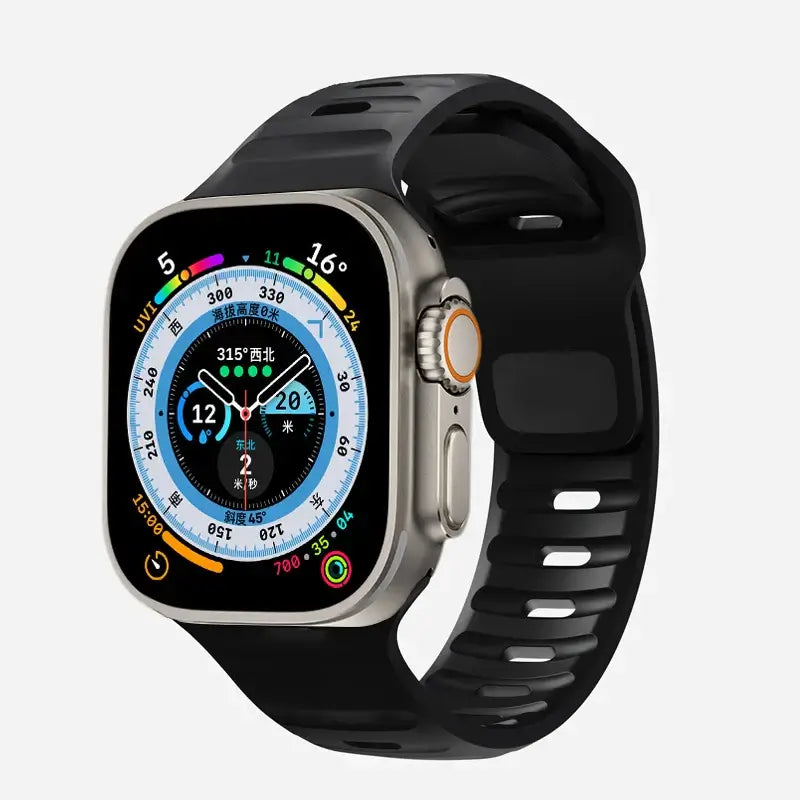 Soft-Fit Adjustable Waterproof Silicone Smartwatch Band Sport Casual Daily Use Watch Strap | Sansoti