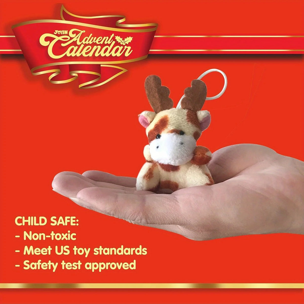 Adventskalender met 24 Mini Knuffeldieren Kerstmis Aftellen Interactief Speelgoed Kerst Surprise Kinderen | Sansoti