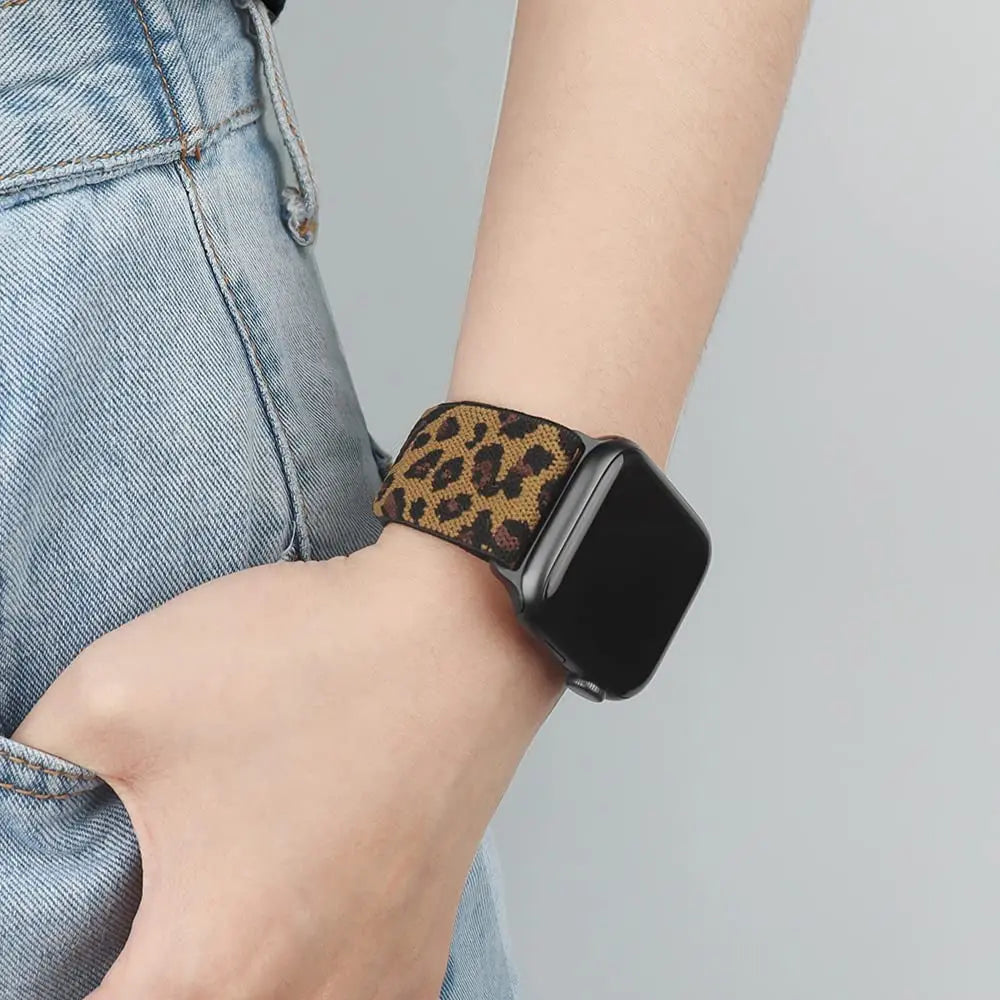Atmungsaktives, verstellbares Nylon-Sportarmband für Smartwatches, stilvolles und komfortables Uhrenarmband für den täglichen Gebrauch | Sansoti
