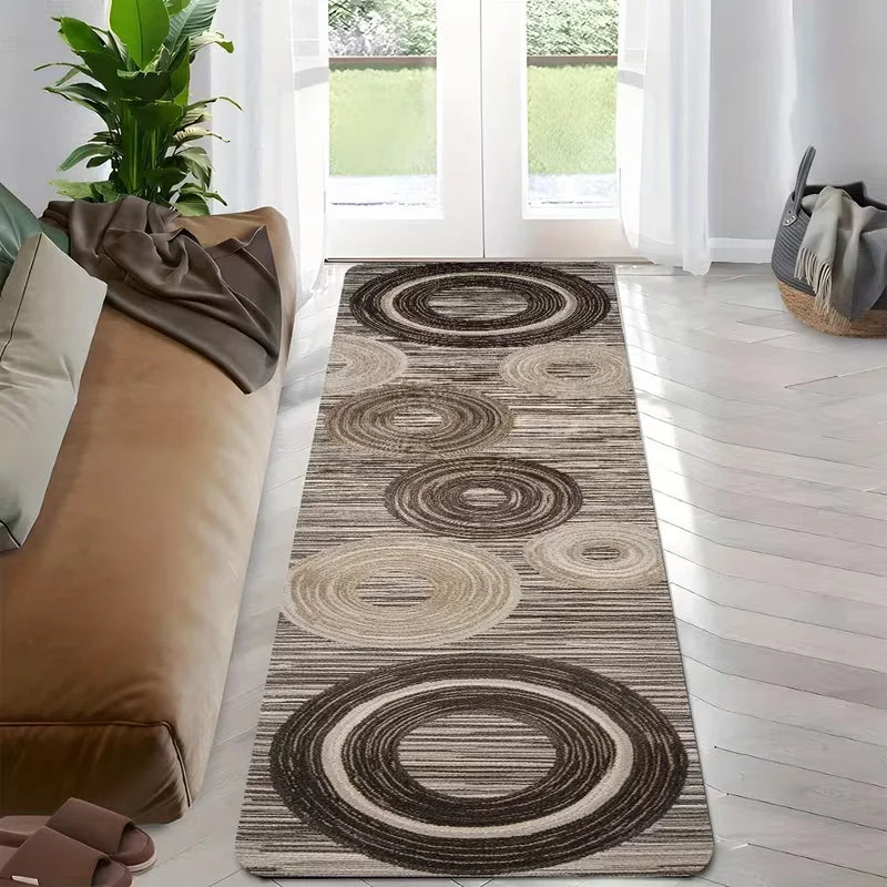 Läuferteppich mit geometrischem Muster, rutschfest, 40x120 50x150 cm, Flur, Küche, Schlafzimmer, waschbar, modern | Sansoti