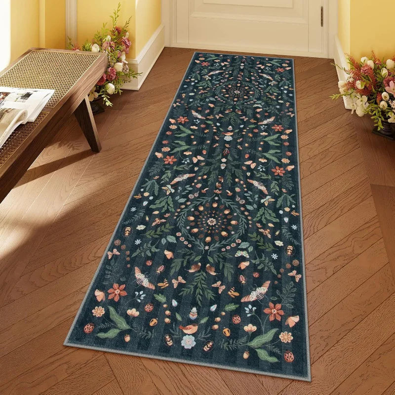 Geometrisch Gangkleed Roze Runner 80-500cm Antislip Polyester Hal Looploper Voor Entree Veranda Trappen | Sansoti