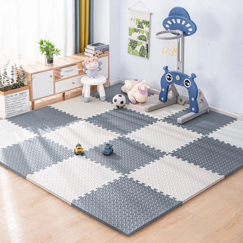 Dywan do pokoju dziecięcego, mata do zabawy z pianki EVA, mata-puzzle, 30x30 cm, zazębiająca się, 16 elementów | Sansoti