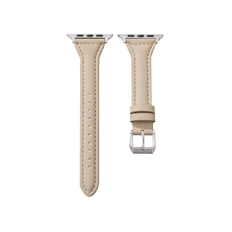 Skórzany pasek do smartwatcha, uniwersalny i regulowany, 38–49 mm, premium, sportowy design | Sansoti