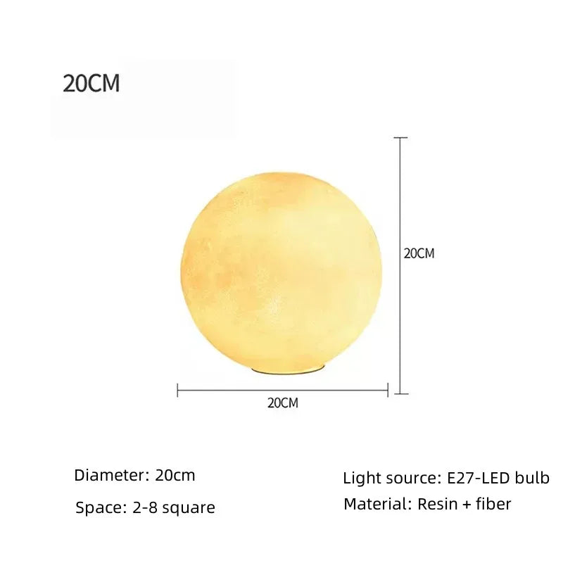 Standing Moon Lamp with LED Lighting - Adjustable Ambient Light for Living Room and Bedroom | Sansoti