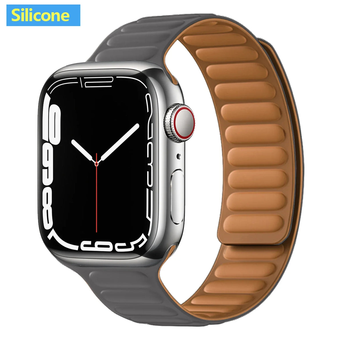 Leather Watch Band with Magnetic Closure 38-49mm Adjustable Smartwatch Accessory Wristband Stylish | Sansoti
