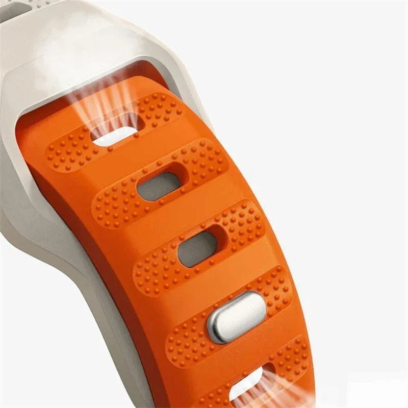 Sporthorlogeband Siliconen Geventileerd voor Smartwatch 40mm 44mm 46mm 47mm Fitnessband Training Sport | Sansoti