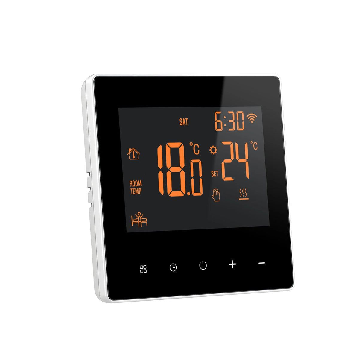 Slimme WiFi Thermostaat 16A Vloerverwarming met Touchscreen Temperatuurregelaar App Bediening Digitaal | Sansoti