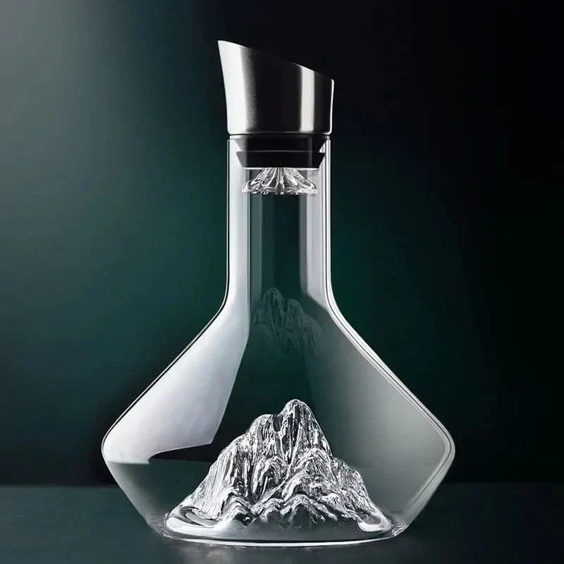 Carafe à vin en cristal sans plomb – Carafe design 1500 ml avec aération optimale