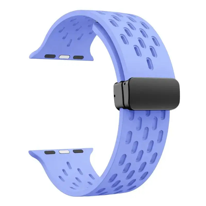 Breathable Magnetic Silicone Smartwatch Band 38-49mm Adjustable Wristband for Sports Active Daily Use | Sansoti