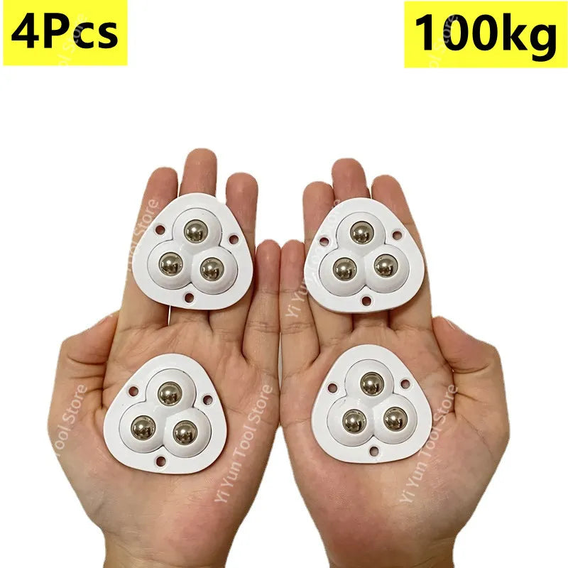 Self-Adhesive Furniture Wheels Set with 360° Rotation for Moving Heavy Furniture Cabinets Tables | Sansoti
