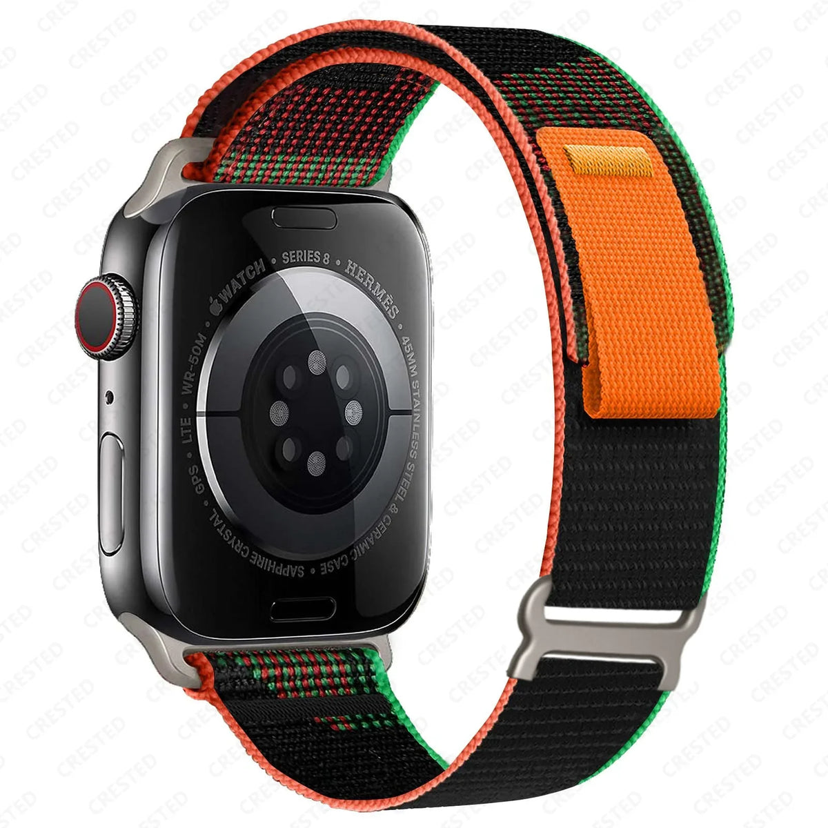 Nylon Smartwatch Trail Loop Strap - Adjustable Sport Strap with Durable Buckle - Multicolored Active Wristband | Sansoti