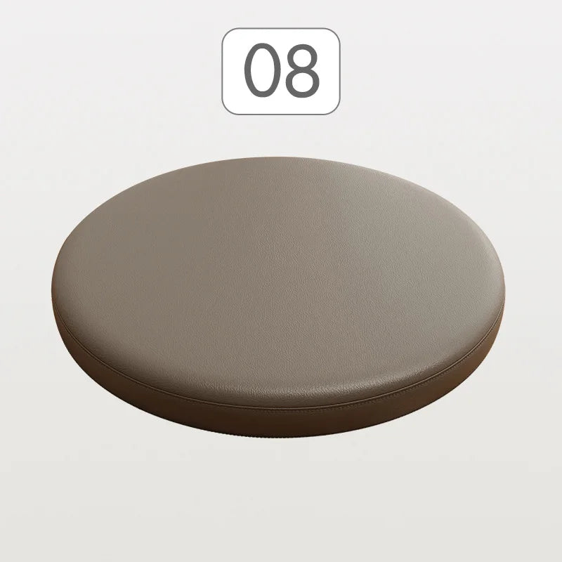 Ronde Stoelkussen Memory Foam Kunstleer Zitcomfort Eetkamerstoel Barkruk Erker Antislip Ergonomisch Duurzaam | Sansoti