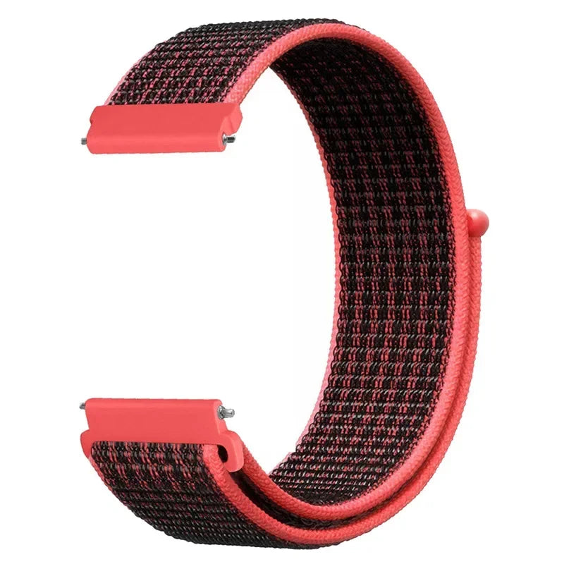 Regulowany nylonowy pasek sportowy do smartwatcha 20mm 22mm, oddychający, lekki pasek do zegarka sportowego i fitnessu | Sansoti