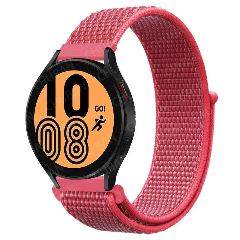 Nylon Sport Strap for Smartwatch 20mm 22mm Breathable Lightweight Loop Wristband Adjustable Training Fitness | Sansoti