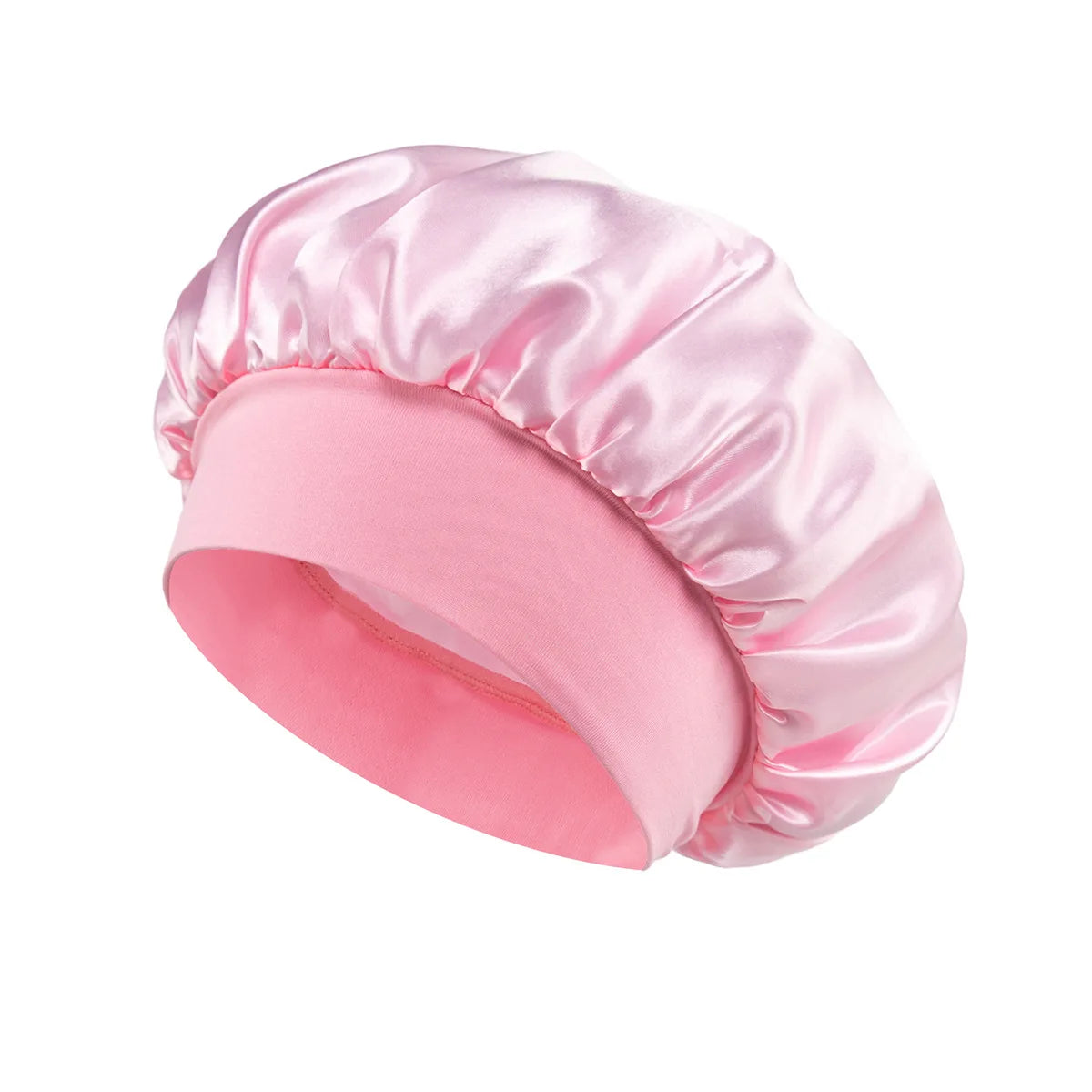 Sansoti | Bonnet de nuit en satin de soie – Protège les cheveux contre la casse et les frisottis (Taille unique)