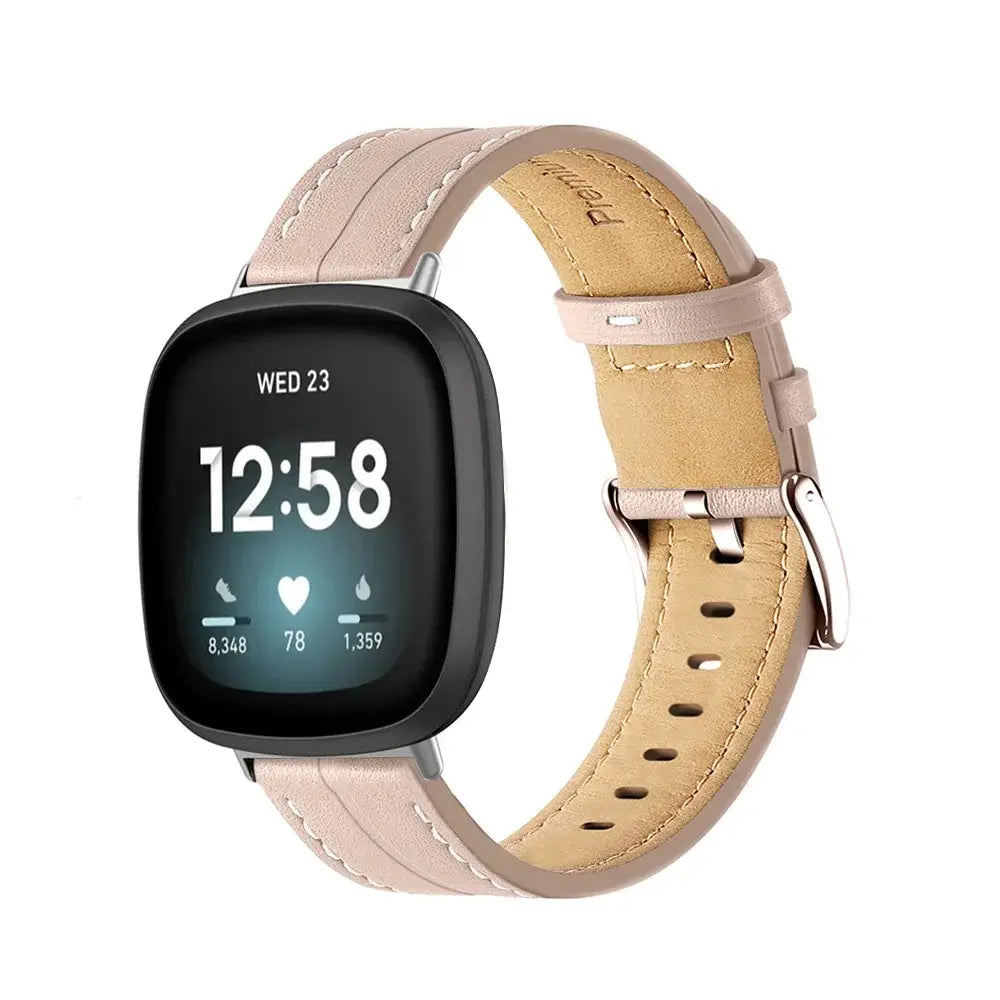 Bracelet de smartwatch en cuir réglable, bracelet de montre en cuir premium élégant, bracelet de remplacement, accessoire | Sansoti