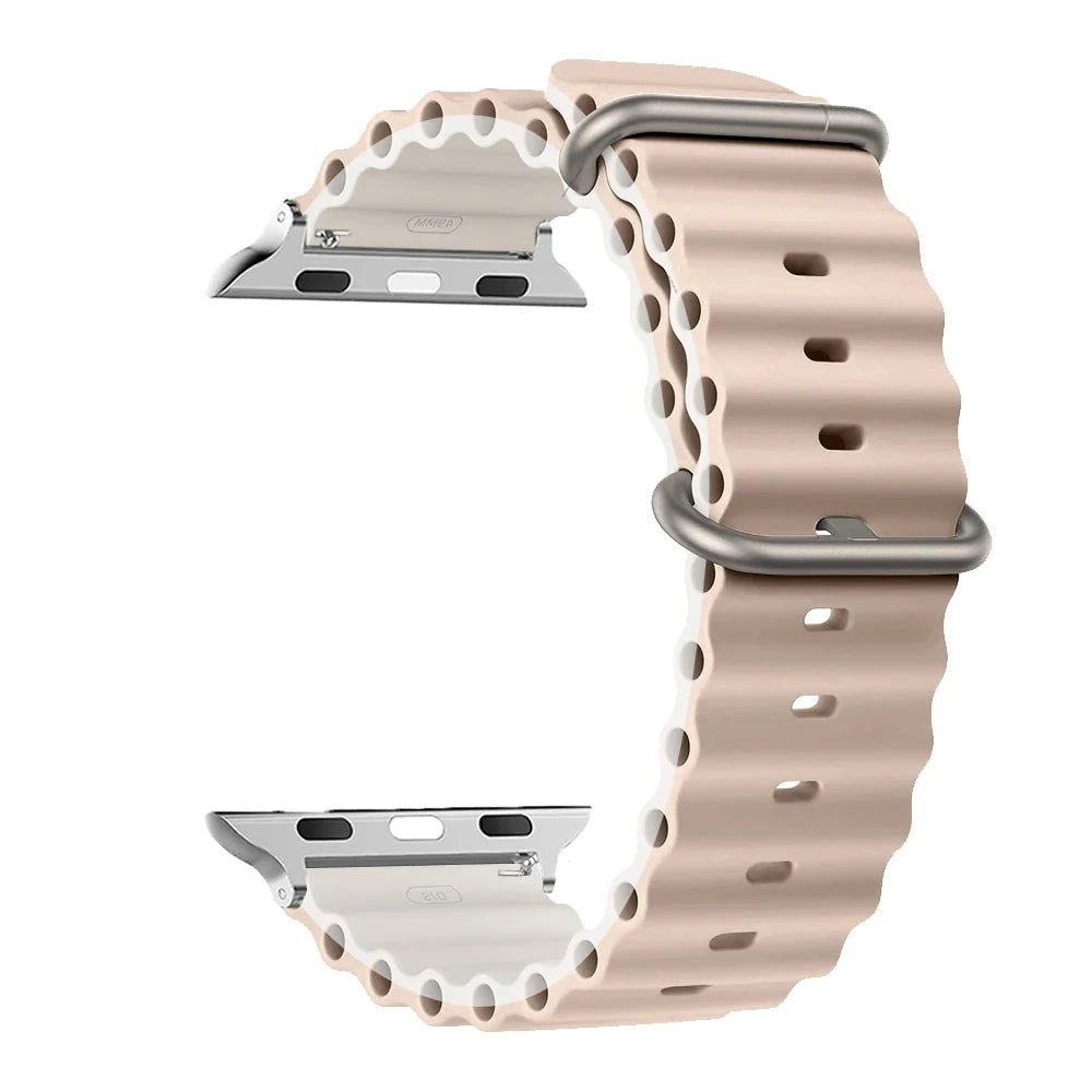 Water-Resistant Breathable Silicone Smartwatch Band Unisex Watch Band Sports Band Replacement Wristband | Sansoti