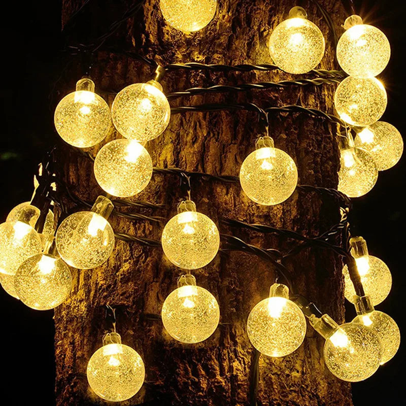 Solar-Powered Twinkling Garden Lighting 10 Meters LED String Waterproof IP65 Outdoor Lighting Ambient Lamps for Garden Terrace and Balcony | Sansoti