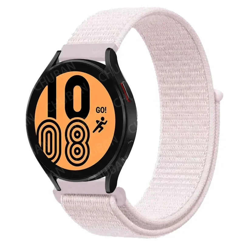 Nylon Sport Strap for Smartwatch 20mm 22mm Breathable Lightweight Loop Wristband Adjustable Training Fitness | Sansoti