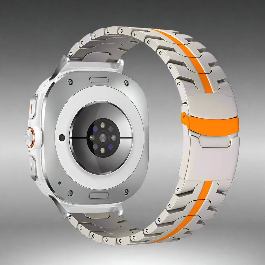 Bracelet de montre en titane pour smartwatch 47 mm, ventilé et réglable, avec fermeture rapide, premium et sportif | Sansoti