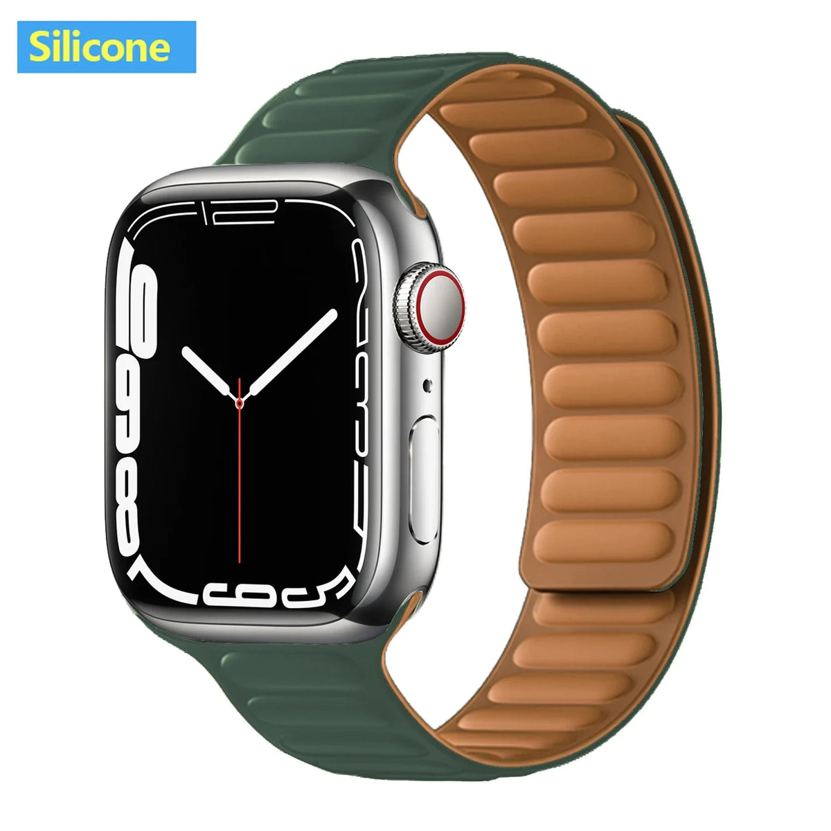 Leather Watch Band with Magnetic Closure 38-49mm Adjustable Smartwatch Accessory Wristband Stylish | Sansoti