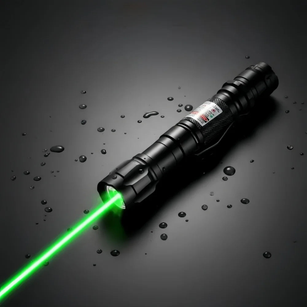 Adjustable Laser Pointer for Cats, Green and Red Light, Interactive Toy with Focus Button for Pets | Sansoti