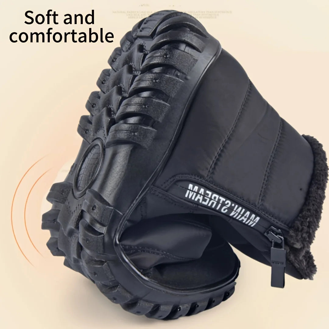 Men's winter boots with fleece lining and water-repellent upper for optimal comfort in cold seasons | Sansoti