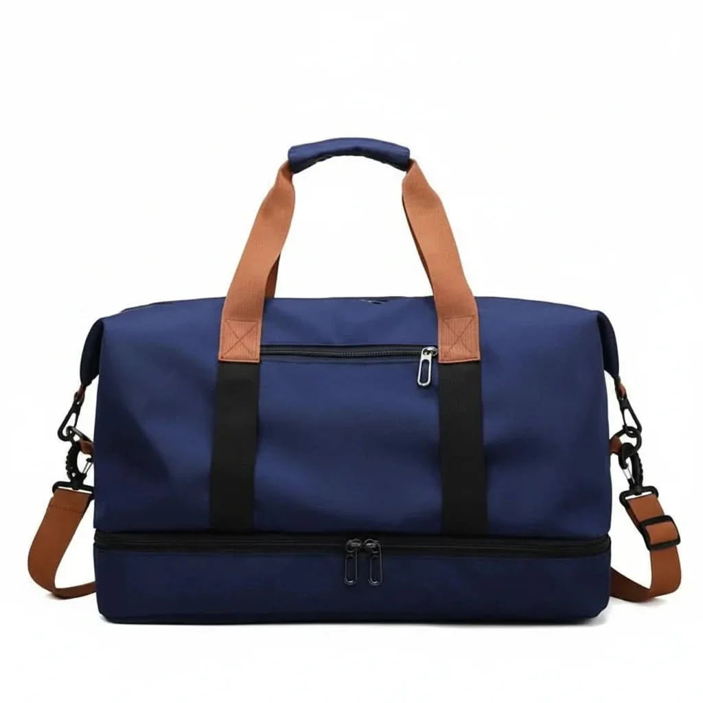 Sports Bag with Shoe Compartment and Wet-Dry Compartment 46x25x28cm Waterproof Travel Bag for Fitness, Gym, and Weekend Trips | Sansoti