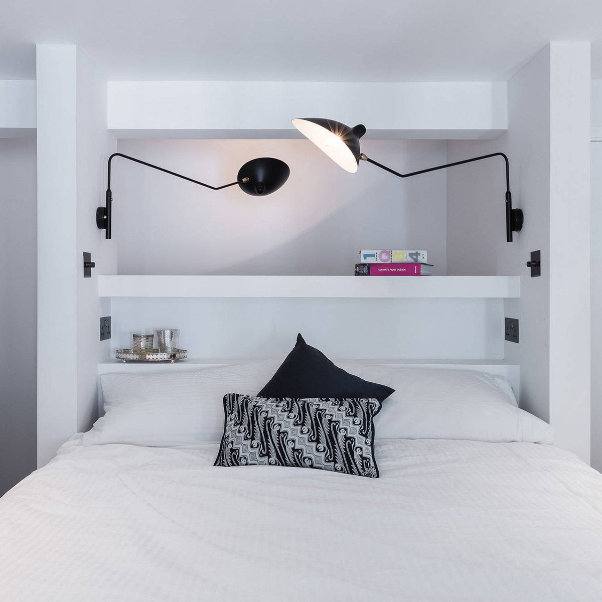 Adjustable Steel Wall Light 1-Head / 2-Head 60-140 cm Modern Design Metal Brass Chrome E26/E27 Socket Adjustable Shade Directional Light Interior | Sansoti
