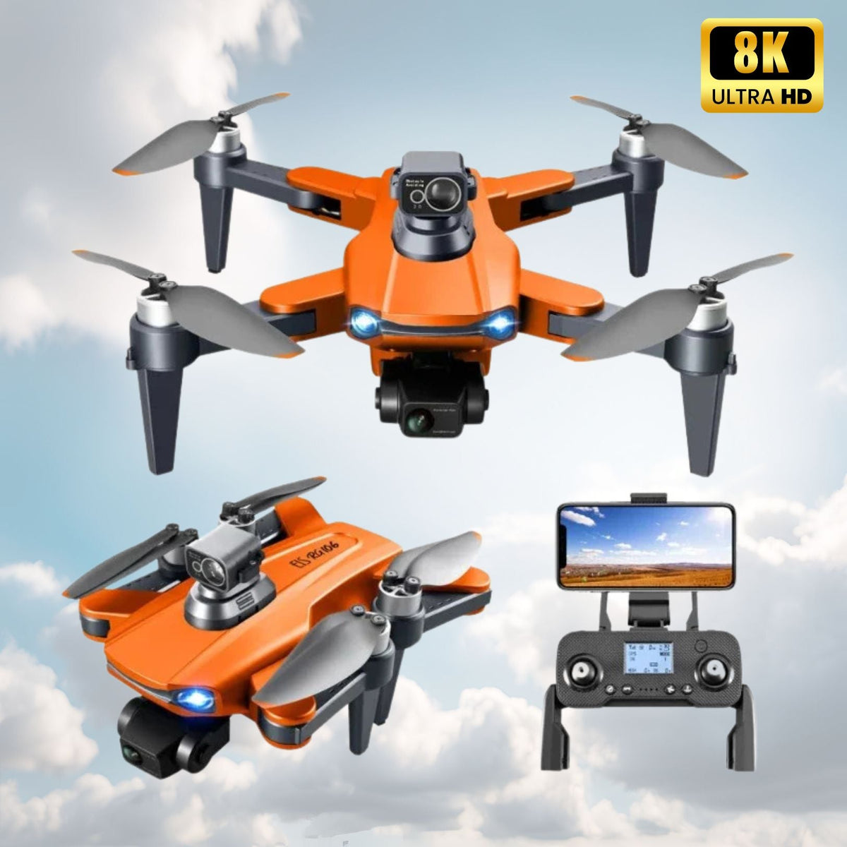 Drone with Camera – Professional Camera Drone with 8K Dual Camera, GPS and Brushless Motors | Sansoti